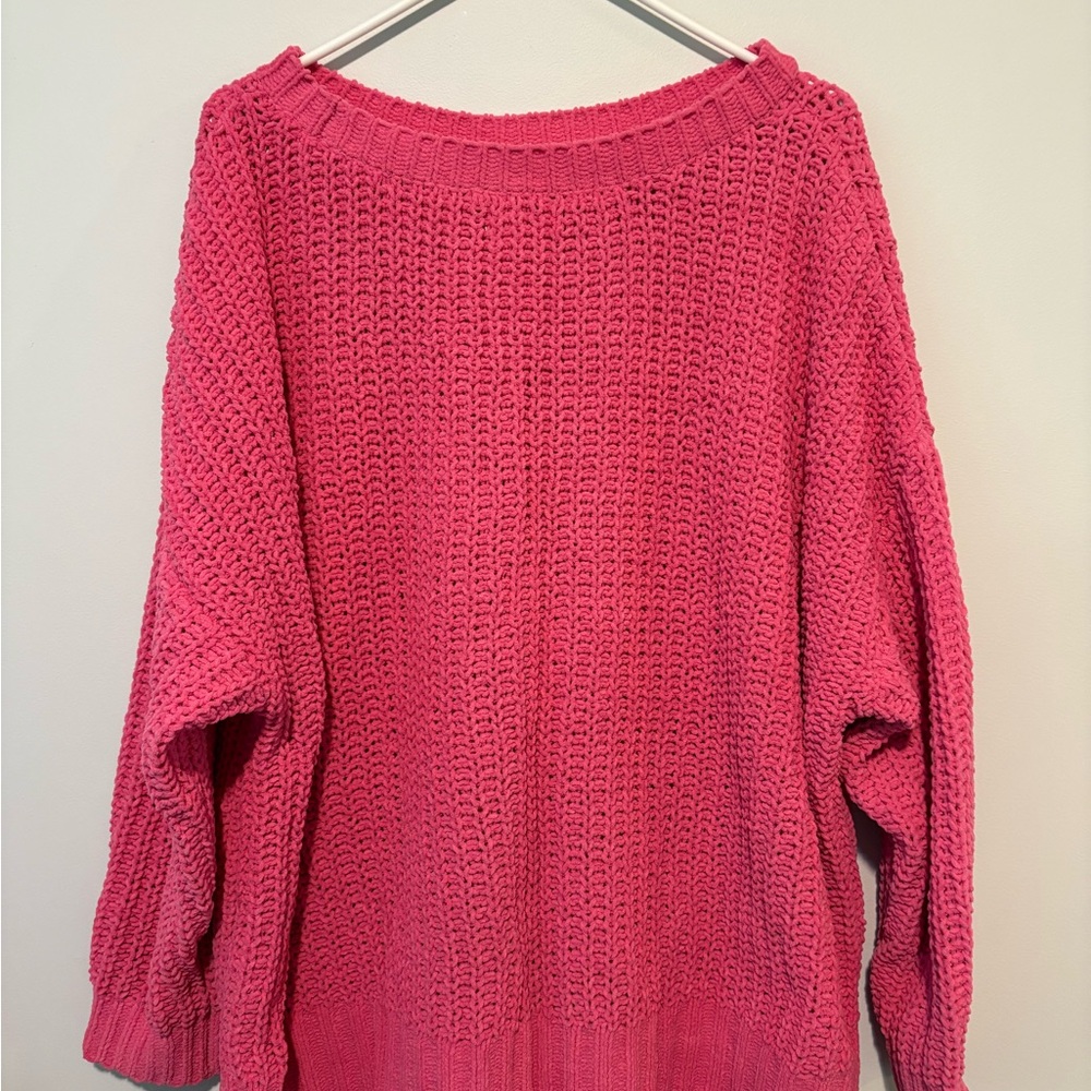 American Eagle by Payless Vibrant Pink Sweater